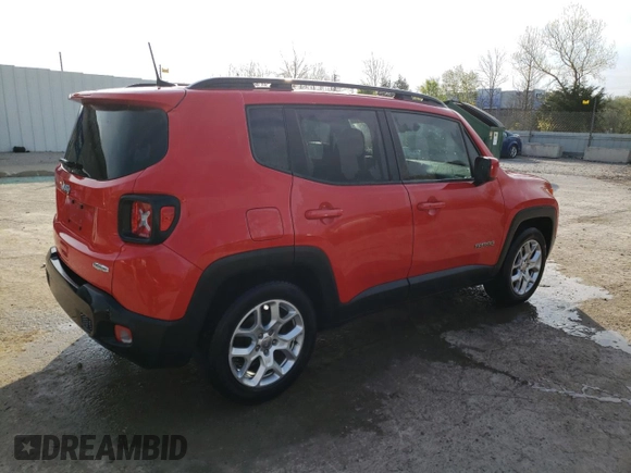 2018 Jeep Renegade Latitude z VIN ZACCJABBXJPH46742, wystawiony jako Copart lot #52825265 z przebiegiem 122 055 mil mil oraz Szkoda całkowita • Salvage title. Historia ofert i sprzedaży dostępna na DreamBid. Obrazek 3.