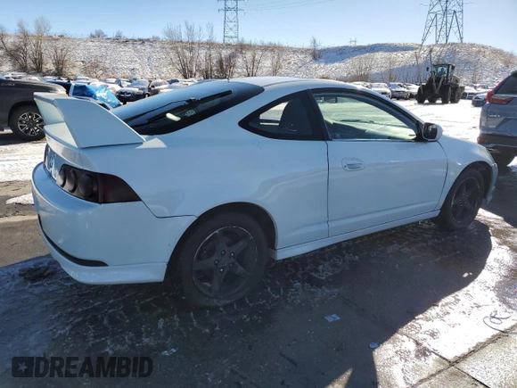 2005 Acura RSX with VIN JH4DC54845S007906, listed as a Copart auction lot 87666505 with 189,276 mi miles and Salvage title. Bid and sale history available at DreamBid. Image 3.