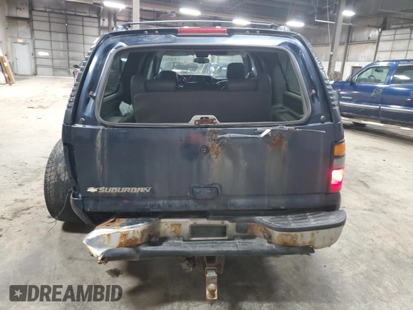 2006 Chevrolet Suburban LS with VIN 1GNFK16Z66J129399, listed as a Copart auction lot 86825424 with 266,164 mi miles and Salvage Title. Bid and sale history available at carsss.com. Image 6.