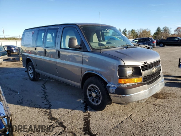 2010 Chevrolet Express Cargo Van with VIN 1GCUGADX5A1178833, listed as a Copart auction lot 80283744 with 142,960 mi miles and Salvage Title. Bid and sale history available at carsss.com. Image 4.