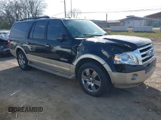 2007 Ford Expedition EL Eddie Bauer with VIN 1FMFK17597LA52467, listed as a IAAI auction lot 41730934 with 200,142 mi miles. Bid and sale history available at carsss.com. Image 1.