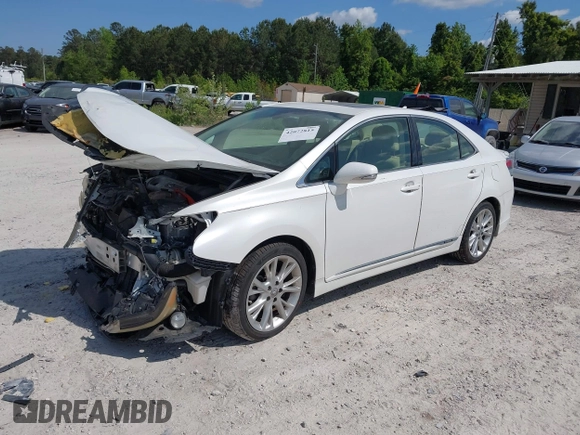 2010 Lexus HS with VIN JTHBB1BA9A2002350, listed as a IAAI auction lot 42072815 with 156,603 mi miles. Bid and sale history available at carsss.com. Image 2.