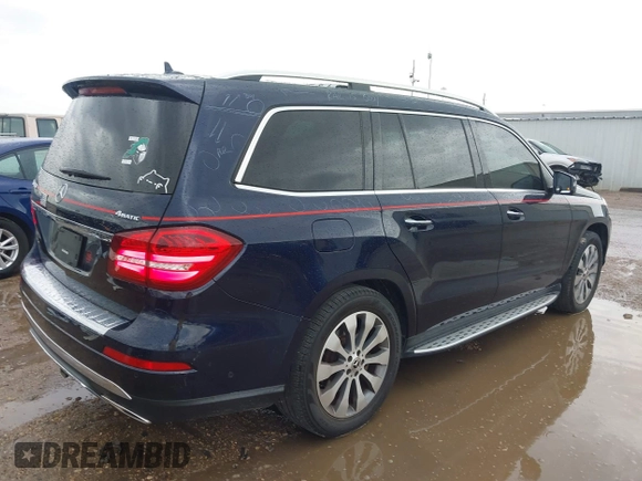 2019 Mercedes-Benz GLS with VIN 4JGDF6EE6KB234119, listed as a IAAI auction lot 41900493 with 72,831 mi miles. Bid and sale history available at carsss.com. Image 4.