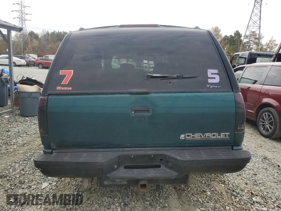 1995 Chevrolet Suburban with VIN 1GNFK16K0SJ430411, listed as a Copart auction lot 79208624 with 316,229 mi miles and Salvage Title. Bid and sale history available at carsss.com. Image 6.