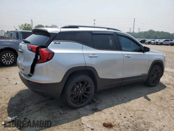 2021 GMC Terrain SLE with VIN 3GKALTEV7ML323752, listed as a Copart auction lot 64689375 with 45,134 mi miles and Non repairable. Bid and sale history available at DreamBid. Image 3.