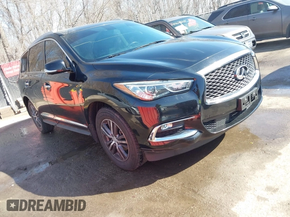 2017 Infiniti QX60 with VIN 5N1DL0MN7HC561106, listed as a IAAI auction lot 41768919 with 112,377 mi miles. Bid and sale history available at carsss.com. Image 1.