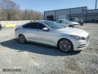 2015 Hyundai Genesis 3.8L with VIN KMHGN4JE1FU052090, listed as a Copart auction lot 46109425 with 70,277 mi miles and Salvage Title. Bid and sale history available at carsss.com. Image 11.