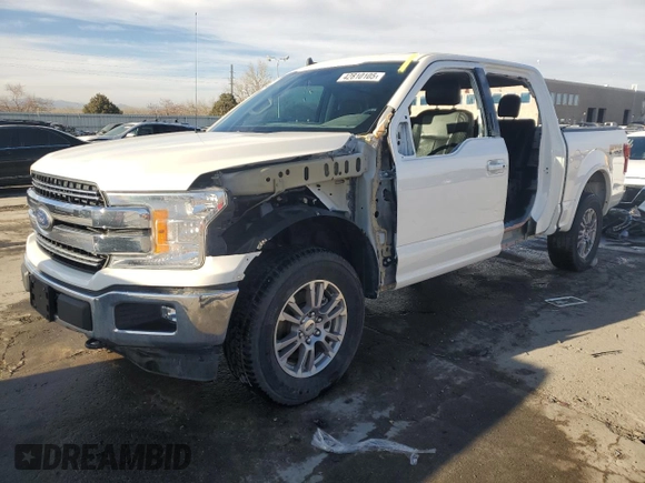 2020 Ford F-150 XL with VIN 1FTEW1E55LKD88107, listed as a Copart auction lot 42810105 with 107,698 mi miles and Salvage Title. Bid and sale history available at carsss.com. Image 1.
