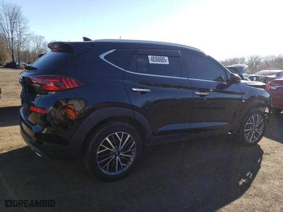 2020 Hyundai Tucson SEL with VIN KM8J3CAL5LU240935, listed as a Copart auction lot 48368685 with 153,560 mi miles and Salvage Title. Bid and sale history available at carsss.com. Image 3.
