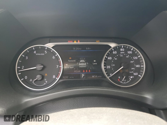 2024 Nissan Sentra SV with VIN 3N1AB8CV4RY265045, listed as a Copart auction lot 59188985 with 5,232 mi miles and Salvage title. Bid and sale history available at DreamBid. Image 9.