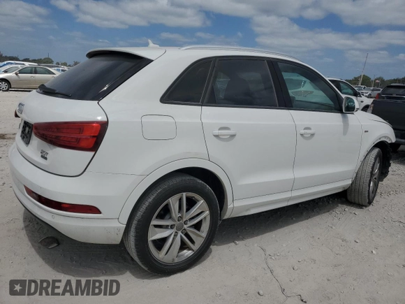 2018 Audi Q3 Premium with VIN WA1ECCFS1JR034690, listed as a Copart auction lot 55047735 with 73,488 mi miles and Salvage title. Bid and sale history available at DreamBid. Image 3.