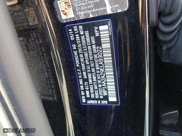 2014 Porsche Cayenne with VIN WP1AA2A29ELA93022, listed as a Copart auction lot 47680105 with 153,951 mi miles and Clean Title. Bid and sale history available at carsss.com. Image 12.
