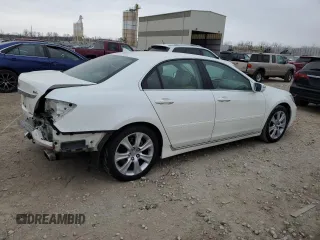 2009 Acura RL Tech Pkg with VIN JH4KB26659C002640, listed as a Copart auction lot 85803444 with 140,863 mi miles and Salvage Title. Bid and sale history available at carsss.com. Image 3.