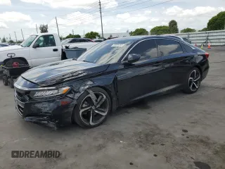 2021 Honda Accord Sport with VIN 1HGCV2F30MA014378, listed as a Copart auction lot 56096095 with 65,850 mi miles and Non repairable. Bid and sale history available at DreamBid. Image 1.
