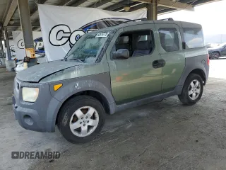 2003 Honda Element EX z VIN 5J6YH28543L027769, wystawiony jako Copart lot #60576775 z przebiegiem 199 794 mil mil oraz Czysty tytuł • Clean title. Historia ofert i sprzedaży dostępna na DreamBid. Obrazek 1.