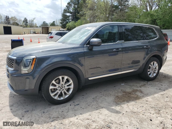 2020 Kia Telluride LX with VIN 5XYP2DHC8LG070441, listed as a Copart auction lot 52111095 with 104,436 mi miles and Clean Title. Bid and sale history available at carsss.com. Image 1.