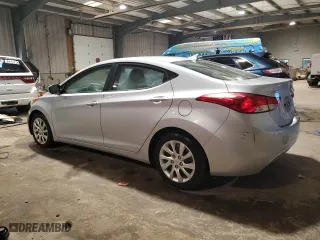 2011 Hyundai Elantra GLS PZEV with VIN 5NPDH4AE2BH033776, listed as a Copart auction lot 46393295 with 81,632 mi miles and Salvage Title. Bid and sale history available at carsss.com. Image 2.