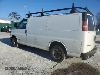 2004 Chevrolet Express Cargo Van with VIN 1GCGG25U341191561, listed as a Copart auction lot 43657715 with 351,423 mi miles and Salvage Title. Bid and sale history available at carsss.com. Image 2.