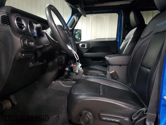 2022 Jeep Wrangler Unlimited Rubicon with VIN 1C4JJXR69NW190564, listed as a Copart auction lot 83703504 with 16,803 mi miles and Salvage title. Bid and sale history available at DreamBid. Image 7.