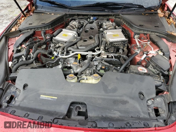 2017 Infiniti Q60 Red Sport 400 with VIN JN1FV7EL6HM701592, listed as a Copart auction lot 81462554 with 63,276 mi miles and Salvage title. Bid and sale history available at DreamBid. Image 11.