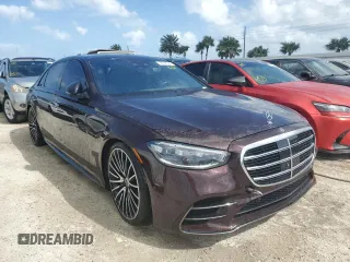 2023 Mercedes-Benz S-Class S 500 with VIN W1K6G6DB6PA176548, listed as a Copart auction lot 78199574 with 0 mi miles and Non Repairable. Bid and sale history available at carsss.com. Image 4.