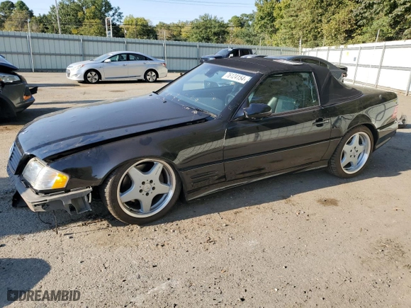 2001 Mercedes-Benz SL-Class with VIN WDBFA68FX1F196609, listed as a Copart auction lot 76124154 with 49,809 mi miles and Salvage Title. Bid and sale history available at carsss.com. Image 1.