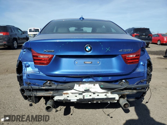 2014 BMW 4 Series 435i xDrive with VIN WBA3R5C57EF785125, listed as a Copart auction lot 55049605 with 59,626 mi miles and Salvage title. Bid and sale history available at DreamBid. Image 6.