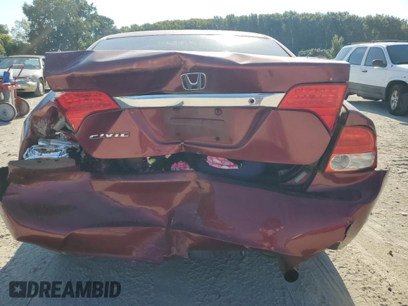 2011 Honda Civic LX with VIN 19XFA1F54BE001632, listed as a Copart auction lot 70900264 with 209,840 mi miles and Salvage Title. Bid and sale history available at DreamBid. Image 6.