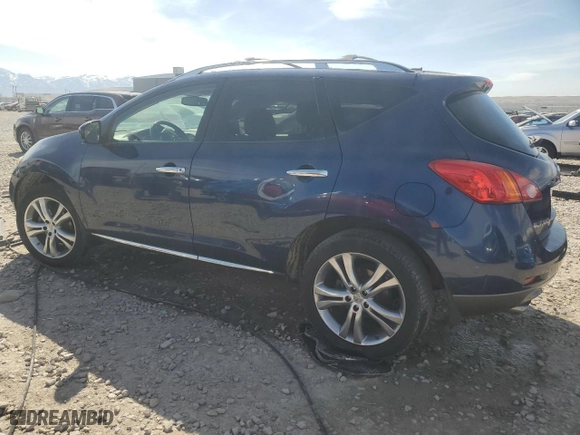 2009 Nissan Murano SL with VIN JN8AZ18W99W109046, listed as a Copart auction lot 50466205 with 118,655 mi miles and Salvage Title. Bid and sale history available at carsss.com. Image 2.