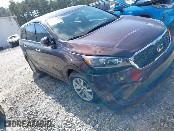2020 Kia Sorento LX with VIN 5XYPG4A36LG641971, listed as a IAAI auction lot 41628259 with 108,717 mi miles. Bid and sale history available at carsss.com. Image 1.