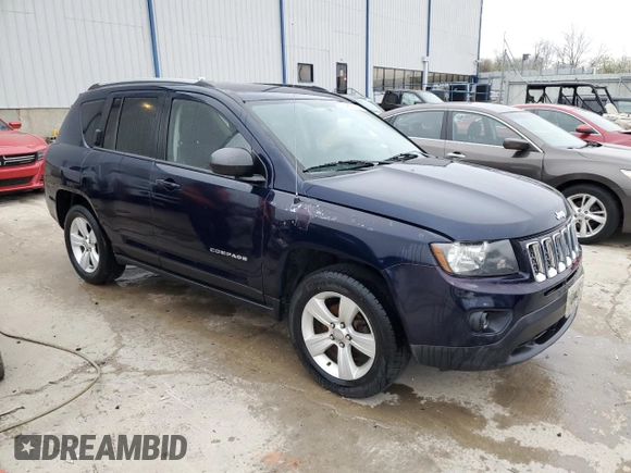 2016 Jeep Compass Sport с VIN 1C4NJDBB2GD671035, выставлен на аукционе Copart как лот 49077905 с пробегом 128 954 миль миль и Списание • Salvage title. История ставок и продаж доступна на DreamBid. Изображение 4.