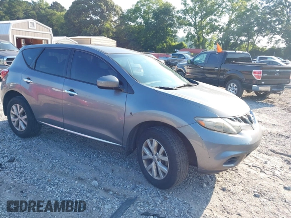 2013 Nissan Murano SV with VIN JN8AZ1MU5DW200652, listed as a IAAI auction lot 42576768 with 187,190 mi miles and . Bid and sale history available at DreamBid. Image 1.