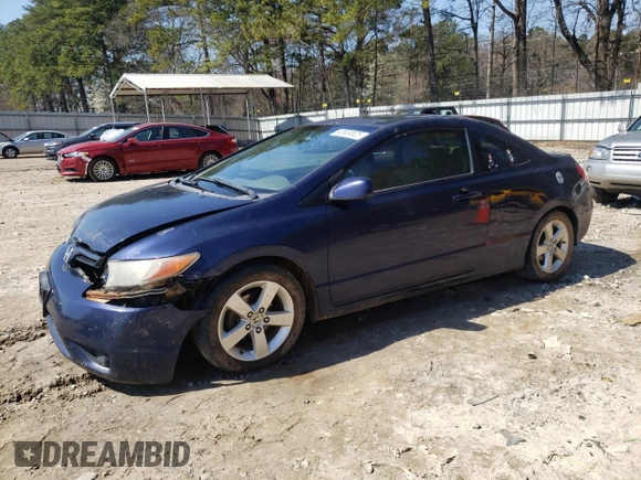 2006 Honda Civic Cpe EX with VIN 2HGFG12856H532901, listed as a Copart auction lot 48634825 with 202,881 mi miles and Salvage Title. Bid and sale history available at carsss.com. Image 1.