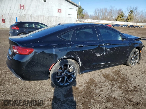 2015 Chrysler 200 S with VIN 1C3CCCBG1FN647510, listed as a Copart auction lot 48948775 with 131,252 mi miles and Salvage Title. Bid and sale history available at carsss.com. Image 3.