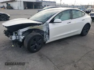 2023 Tesla Model 3 с VIN 5YJ3E1EA9PF647689, выставлен на аукционе Copart как лот 50960735 с пробегом 17 635 миль миль и Списание • Salvage title. История ставок и продаж доступна на DreamBid. Изображение 1.