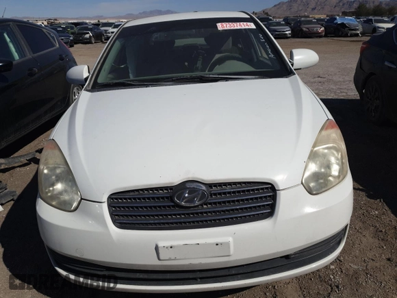 2007 Hyundai Accent GLS with VIN KMHCN46C97U119199, listed as a Copart auction lot 87337414 with 151,070 mi miles and Salvage Title. Bid and sale history available at carsss.com. Image 5.
