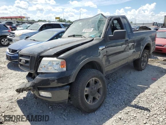 2004 Ford F-150 XL with VIN 1FTRF14544NB61476, listed as a Copart auction lot 59102324 with 142,110 mi miles and Salvage Title. Bid and sale history available at DreamBid. Image 1.