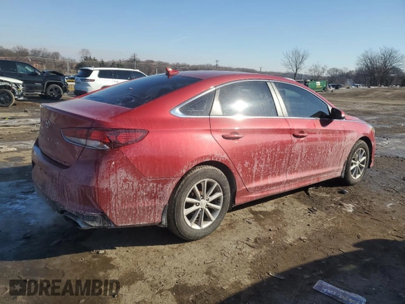 2019 Hyundai Sonata SE with VIN 5NPE24AFXKH798412, listed as a Copart auction lot 87869325 with 69,381 mi miles and Salvage Title. Bid and sale history available at DreamBid. Image 3.