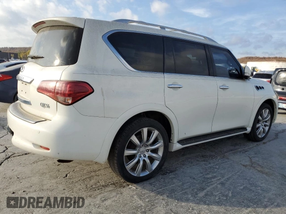 2012 Infiniti QX56 7-passenger with VIN JN8AZ2NF6C9518511, listed as a Copart auction lot 78303644 with 206,019 mi miles and Clean Title. Bid and sale history available at carsss.com. Image 3.
