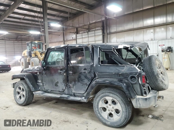 2018 Jeep Wrangler JK Unlimited Sahara with VIN 1C4HJWEG0JL918663, listed as a Copart auction lot 83179554 with 112,921 mi miles and Salvage Title. Bid and sale history available at carsss.com. Image 2.