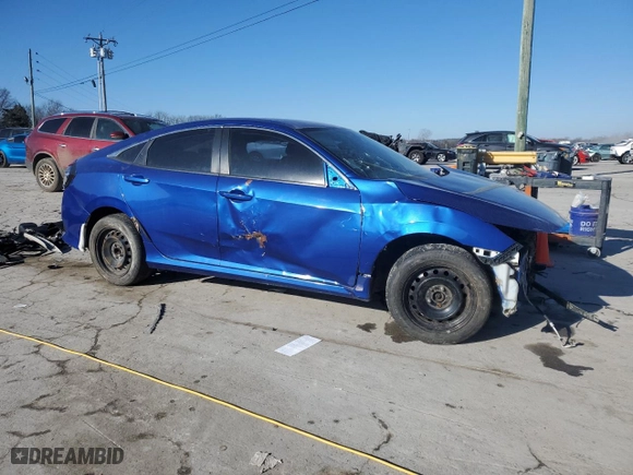 2017 Honda Civic Sedan LX with VIN 19XFC2F50HE046981, listed as a Copart auction lot 46645965 with 0 mi miles and Clean Title. Bid and sale history available at carsss.com. Image 4.