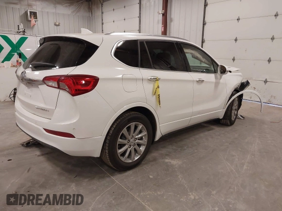 2019 Buick Envision Essence with VIN LRBFXCSA1KD033015, listed as a IAAI auction lot 41889135 with 43,417 mi miles and . Bid and sale history available at carsss.com. Image 4.
