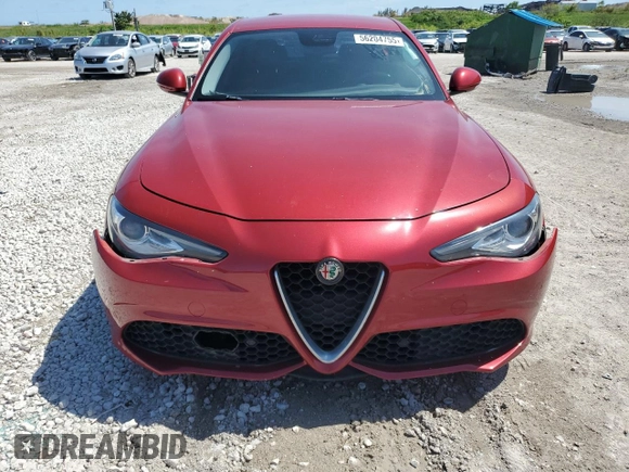 2018 Alfa Romeo Giulia Ti Sport с VIN ZARFAECN1J7567599, выставлен на аукционе Copart как лот 56204755 с пробегом 63 397 миль миль и Списание • Salvage title. История ставок и продаж доступна на DreamBid. Изображение 5.