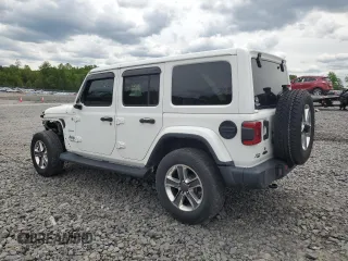 2020 Jeep Wrangler Unlimited Sahara with VIN 1C4HJXENXLW224455, listed as a Copart auction lot 58184255 with 42,885 mi miles and Salvage title. Bid and sale history available at DreamBid. Image 2.