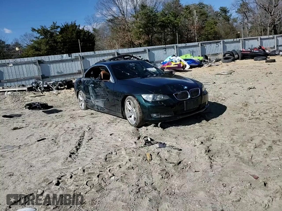 2008 BMW 3 Series 335i with VIN WBAWL73528PX57189, listed as a Copart auction lot 45640025 with 115,689 mi miles and Salvage Title. Bid and sale history available at carsss.com. Image 10.