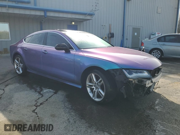 2014 Audi A7 3.0 Prestige with VIN WAU2GAFC9EN023263, listed as a Copart auction lot 50968285 with 172,111 mi miles and Salvage Title. Bid and sale history available at carsss.com. Image 4.