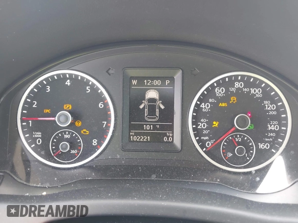 2014 Volkswagen Tiguan SE with VIN WVGAV3AX7EW549326, listed as a IAAI auction lot 42515906 with 102,221 mi miles and . Bid and sale history available at DreamBid. Image 7.