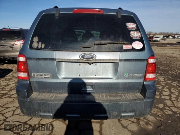 2011 Ford Escape Hybrid with VIN 1FMCU4K3XBKB65542, listed as a Copart auction lot 42098665 with 134,295 mi miles and Salvage title. Bid and sale history available at DreamBid. Image 6.