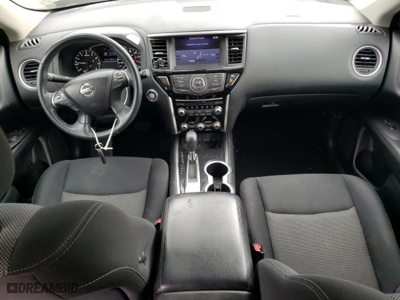 2019 Nissan Pathfinder SV with VIN 5N1DR2MN6KC599640, listed as a Copart auction lot 45449045 with 105,467 mi miles and Salvage Title. Bid and sale history available at carsss.com. Image 8.