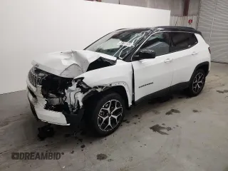2025 Jeep Compass Limited with VIN 3C4NJDCN0ST570183, listed as a Copart auction lot 60709355 with 7,102 mi miles and Clean title. Bid and sale history available at DreamBid. Image 1.